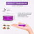 Grinder 2.2 Inch Compact Spice Grinder, Purple Color for Easy Grinding