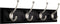 Liberty 129852 Four Hook 27-Inch Wide Coat and Hat Rail