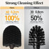 Set: Toilet Bowl Brush Holder Bathroom Deep Cleaning Toilet Scrubber Rim Cleaner with Caddy for Restroom Rv - Hidden