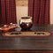 VHC Brands Cumberland Moose Rustic Decor Table Runner, Natural Jute for Kitchen Dining Room, Tan Red Black