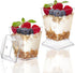 50 Pack 5 oz TOFLEN Plastic Dessert Cups with Lids for Party, Mini Square Dessert Cups with Spoons for Yogurt, Parfait