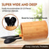 Bamboo Utensil Holder, Large Kitchen Counter Spoon and Chopstick Organizer, Flatware Storage for Countertop
