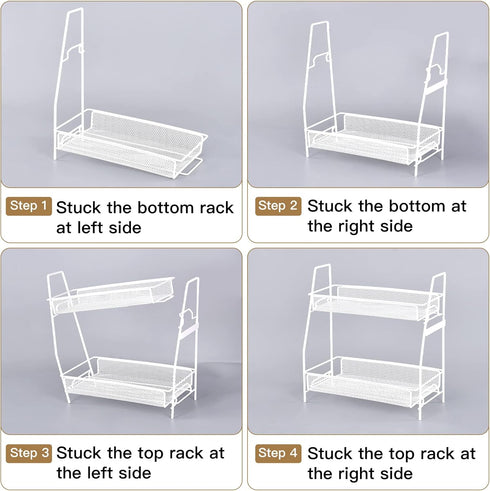 Countertop counter, counter LEMIKKLE organizer for bathroom bathroom organizers and storage, spice rack organizer