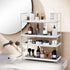FSyueyun 2-Tier Makeup Shelf Organizer, Large Space Vanity Countertop Storage for Bathroom or Kitchen Spice Rack