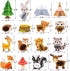 Distaratie Woodland Baby Shower Decoration Table Centerpieces, Woodland Animals for Party Event, Set of 16