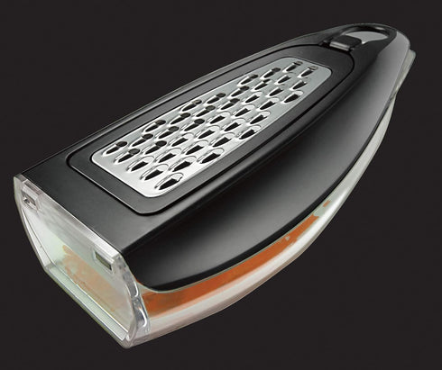 Palm Grater | Citrus Lemon Zester, Small Cheese Grater with Container, Hand Grater for Kitchen