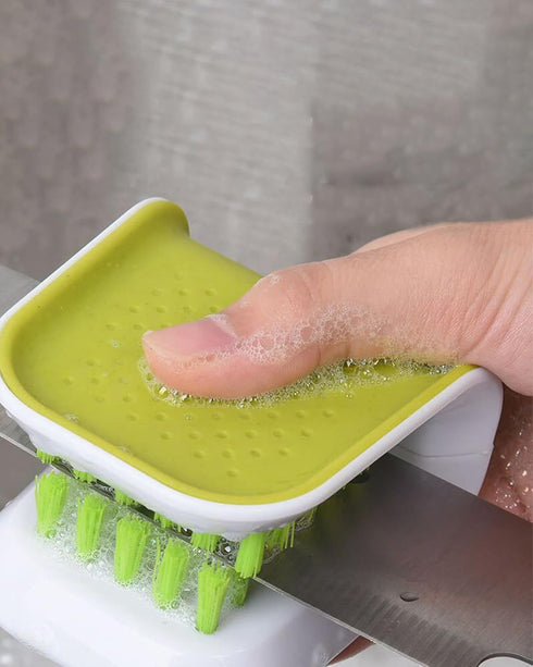 Blade Knife Cleaner 2PCS - Kitchen Washing Brush and Double-Sided Knife Scrubber for Cutlery Cleaning