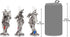 Design Toscano 3 Dragons of The Amesbury Holiday Gemstone Ornament Set, Silver, Christmas