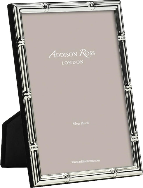 Addison Ross Photo Frame, Silver Plate Bamboo, 4x6 Inches