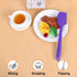 uxcell 2 Pcs Silicone Spatula Set, Heat Resistant Kitchen Rubber Turner for Cooking, Baking, Mixing, Purple