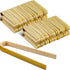 Mini Bamboo Tongs, 4 Inch Long Toast Tongs, Disposable Wooden Cooking Utensils for Toast, Bread, Pickles, Tea Supplies