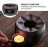 Hemoton Ceramic Tea Warmer, Teapot Warmer Candle Stand for Heating Tea