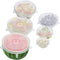 6PCS OstWony Silicone Stretch Lids, Reusable Bowl Covers, Suitable for Various Food Containers, High & Low Temp