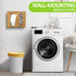 2 1 Trash Bag Dispenser & Grocery Bag Organizer, in Bamboo Garbage Bags Storage Box for Cabinet Door, Under Sink