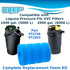 4-Pack 1400 (5000 2000 (6000 PT1736 PT1503 HQRP Foam Sponge Filter Media Compatible with Laguna Pressure-Flo gal. L)