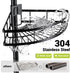 4-tier Aitatty Corner Shower Caddy Standing: Rustproof Shower Organizer Shelf - Floor Shower Corner Shelf Rack Stand
