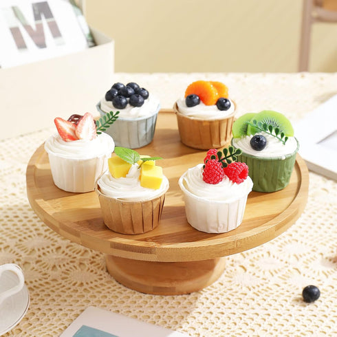 Joeabor 6 Pack Fake Cupcakes, Artificial Cupcakes for Display, Realistic Fake Food Faux Cake Dcor, Artificial Food