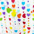 52Ft Valentines Day Party Decorations, Rainbow Love Heart Garland, Colorful Hanging Paper Heart Streamer Banner