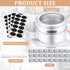 CHENGU 24 Pack 3 oz Magnetic Spice Jars for Refrigerator Magnetic Spice Containers Stainless Steel Seasoning Tins