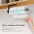 SetSail Paper Towel Holder, Single Hand Operable Paper Towel Holder Under Cabinet with Adjustable Damper, Easy Tear