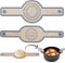 Silicone Bread Sling Oval and Round, Non-Stick Reusable Baking Mat for Dutch Oven with Long Handles (Gray)