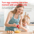 2-Pack) Egg Cracker, Silicone Egg Shell Opener, Cute Egg Shaped Design, Opens Eggs with Ease, A Little Happiness Boost