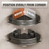 2-Pack, Conworld Corner Shower Caddy Suction Cups, Corner Shower Shelf for Inside Shower, Organizer Suction