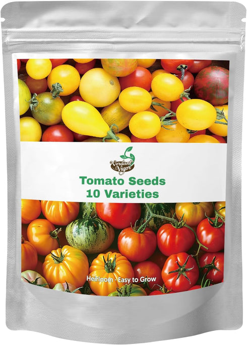 1,500+ Tomato Seeds, Heirloom Vegetable Seed for Planting Indoor Outdoor, 10 Varieties