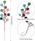 20 7.8 Inch DIYASY Artificial Berry Stems, Pcs Berry Stems Artificial Branches Xmas Tree Filler Holiday Wreath Garland