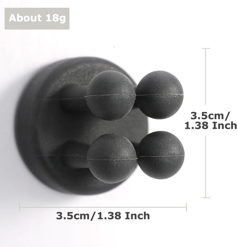 XoYoZo 4 pcs Silicone Toothbrush Holder, Multi-Function Waterproof Self Adhesive Hook for Bathroom