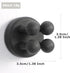 XoYoZo 4 pcs Silicone Toothbrush Holder, Multi-Function Waterproof Self Adhesive Hook for Bathroom