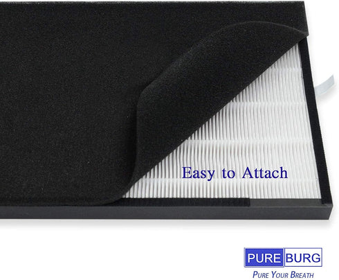 PUREBURG RF200 Replacement Filter Set for Oransi OV200 Air Purifier, H13 HEPA + Activated Carbon