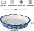 Wisenvoy Ceramic Pie Pan, Pie Dish, Pie Plate, Molde de cerámica para tartas