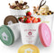 cyrico Ice Cream Containers with Silicone Lids for Homemade Ice Cream, 4