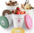 cyrico Ice Cream Containers with Silicone Lids for Homemade Ice Cream, 4