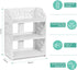 3 White Shoes Rack, Tier Small Shoe Shelf Standing Shoe Display Shelves Modern Narrow Shoes Tower Storage Organizer
