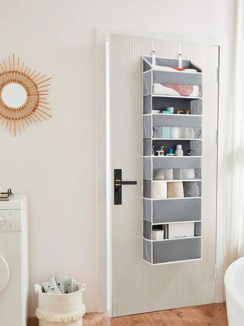 5 50lbs 10 Closet, 1pc) Tiers Over The Door Organizer Hanging - EXTRA THICK & HUGE CAPACITY, Side Mesh Pockets Over The