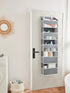 5 50lbs 10 Closet, 1pc) Tiers Over The Door Organizer Hanging - EXTRA THICK & HUGE CAPACITY, Side Mesh Pockets Over The