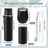 Suclain 3 Pieces Yerba Mate Kit, 12 oz Cup and 34 oz Stainless Steel Thermal Bottle Set, Black