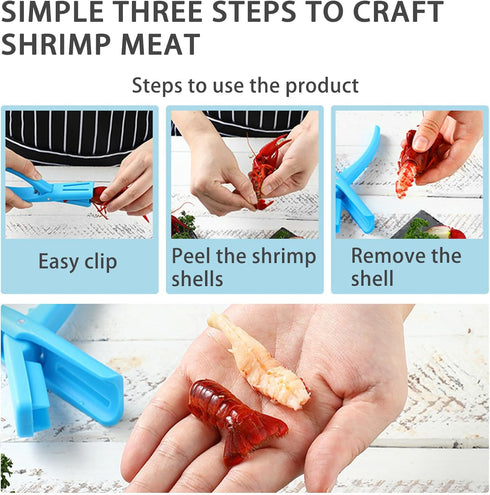 WIROTA 6 (6, Pcs Crawfish Peeler, Sturdy and Practical Crayfish Shelling Device, Convenient and Smart Seafood Sheller
