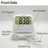 Digital Thermometer with External Sensor, Magnet, Suction Cup for Aquarium, Refrigerator, Freezer (White)