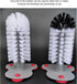 Bottle Cleaning Brush, Plastic Single Head Glass Washer with Suction Cup for Beer Cup, Long Leg Cup, Red Wine Glass