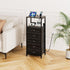 5-Drawer Dresser with Charging Station & Voice Control LED Light, Modern Bedside Table with USB/Type-C Ports