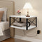 Homode Floating Night Stand, Modern Bedside Shelf Wall Mount, Wood Hanging Nightstand