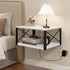 Homode Floating Night Stand, Modern Bedside Shelf Wall Mount, Wood Hanging Nightstand