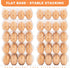 Lixavaer 100 Pack 34 Clear Plastic Egg Cartons, Reusable Stackable Egg Containers for Farm, Market & Fridge Storage