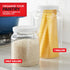 Stock Your Home 1 Gallon Clear Plastic Jars with Lids (2 Pack), 128 oz Wide Mouth Large Container for Candy, Cookies,