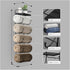 5 Sorbus Bathroom Towel Holder - Tier Metal Towel Rack with Wood Shelf for Rolled Bath Towels, Washcloths, Linens, Hand