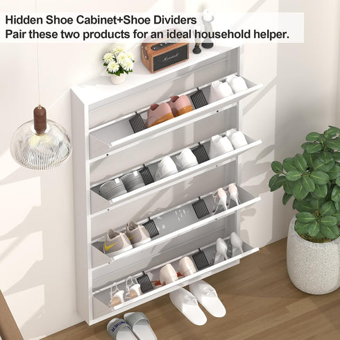 1 GREATMEET Shoe Rack Divider, Anti-tip Shoe Organizer Dividers Entryway, Shoe Cabinets Dividers, Piece