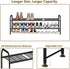2 Closet LINZINAR Shoe Rack Tier Storage Organizer for Entryway Metal Black